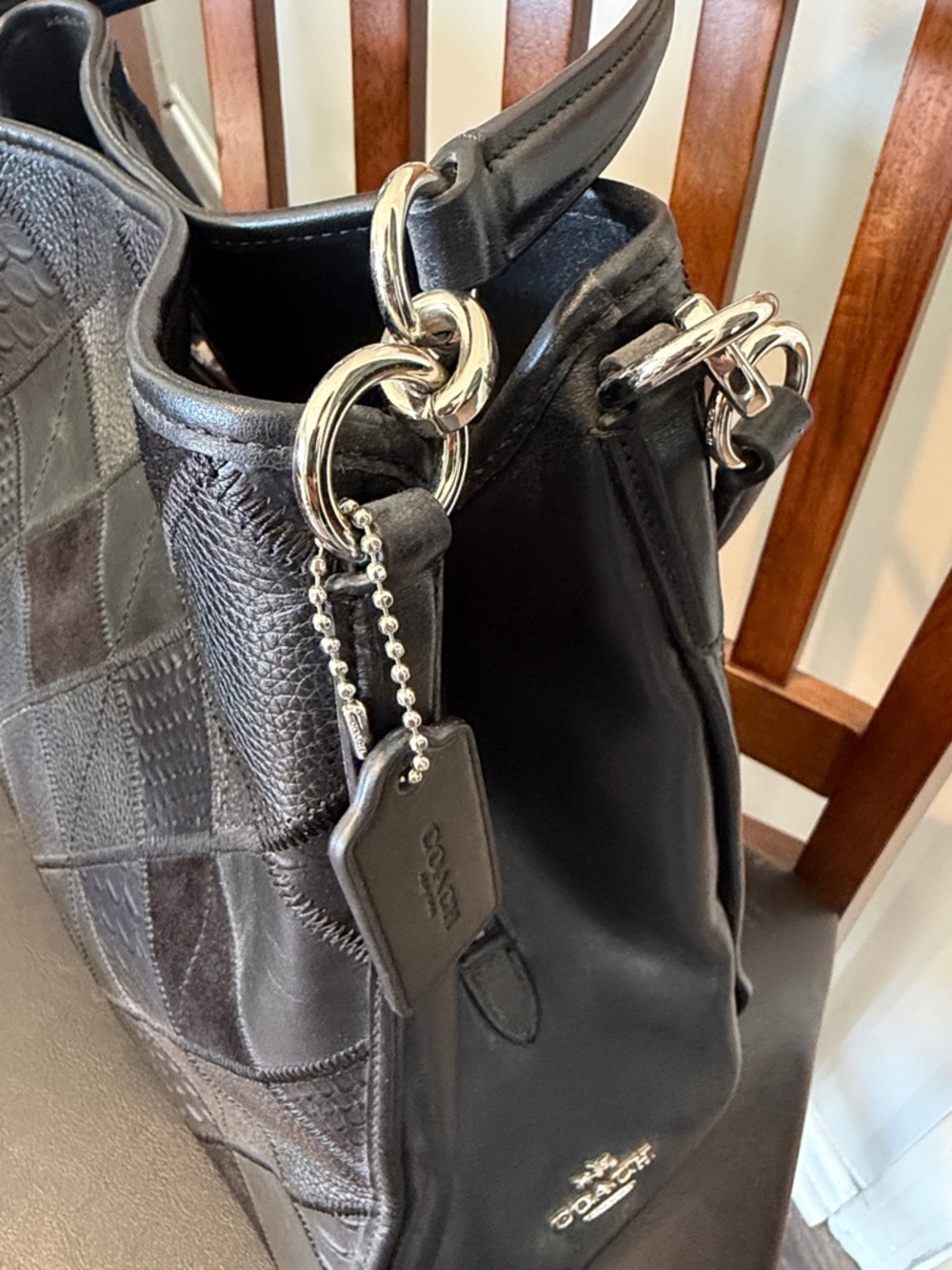 NWT Coach Metallic Patchwork Phoebe Purse - Picture 2 of 15